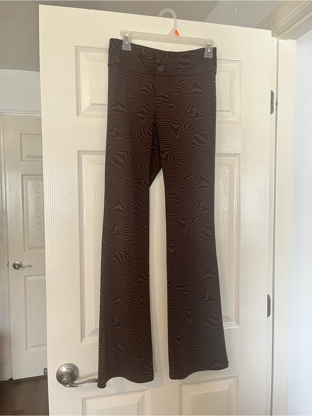 Divided Brown & Black Flare Pants